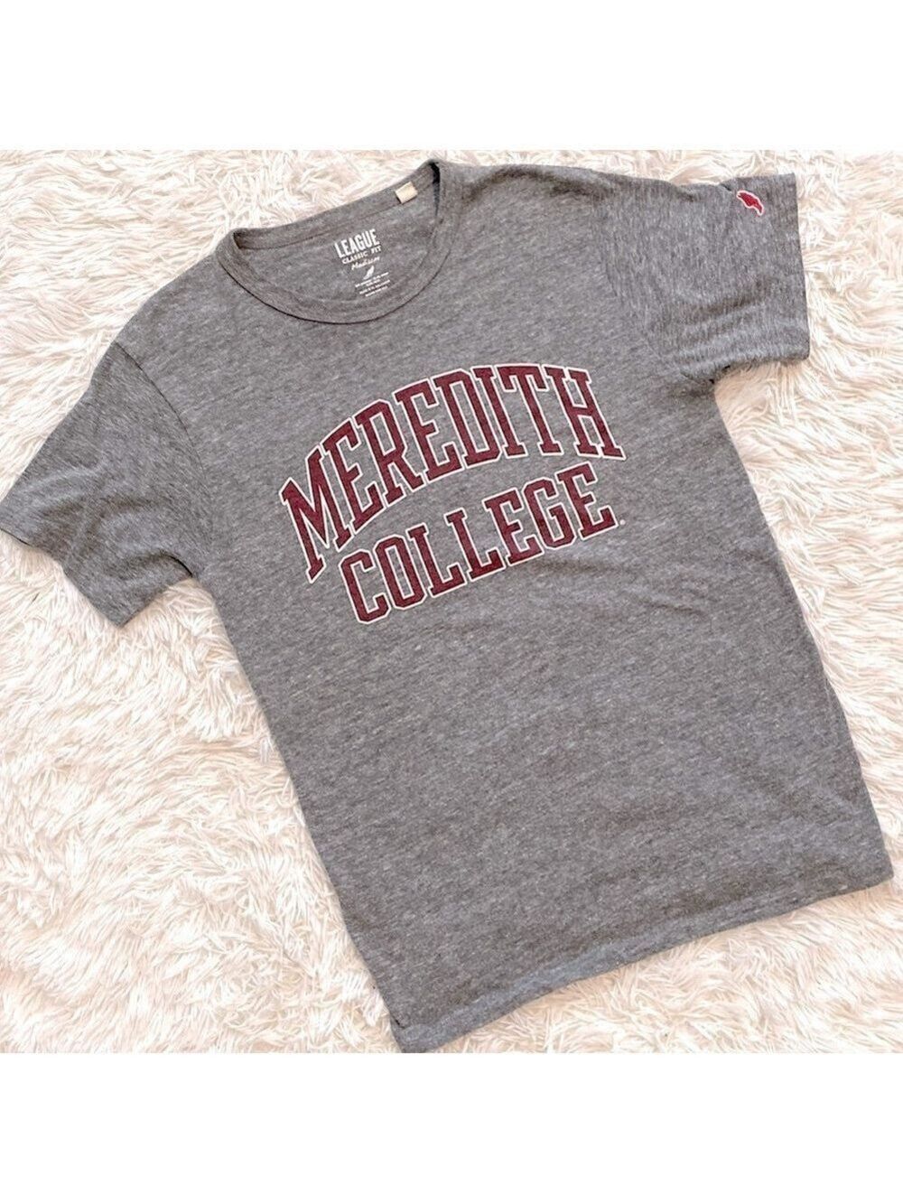 League classics collegiate Meredith college Gray Short Sleeve Tee